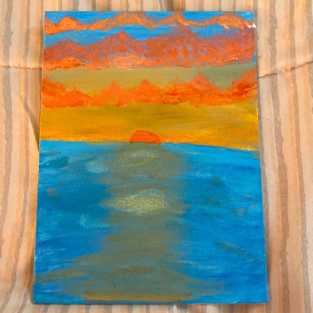 Sunset on the ocean